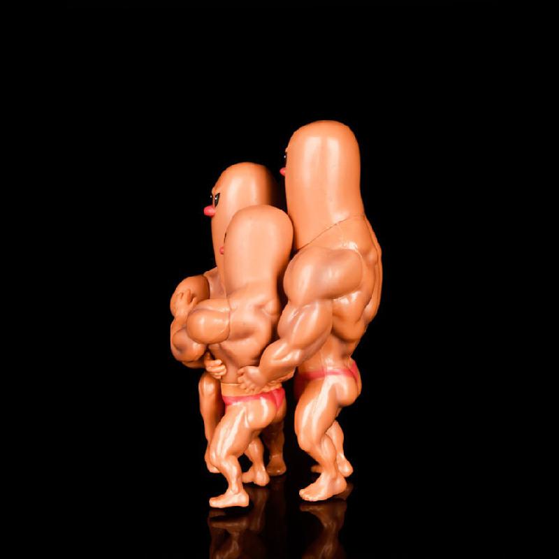 Muscular Dugtrio Diglett Sculpture