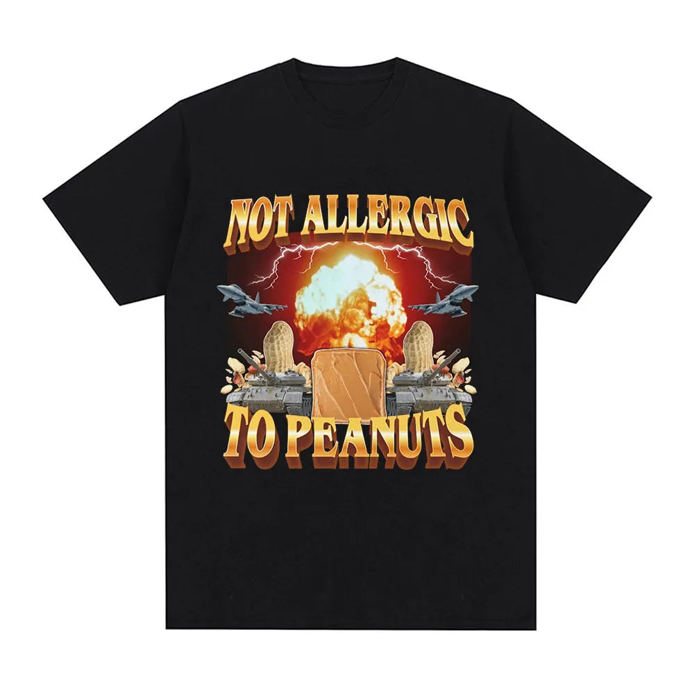 Not Allergic To Peanuts Tee