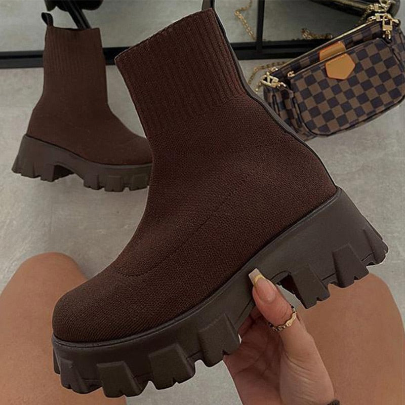 Sock Platform Boots