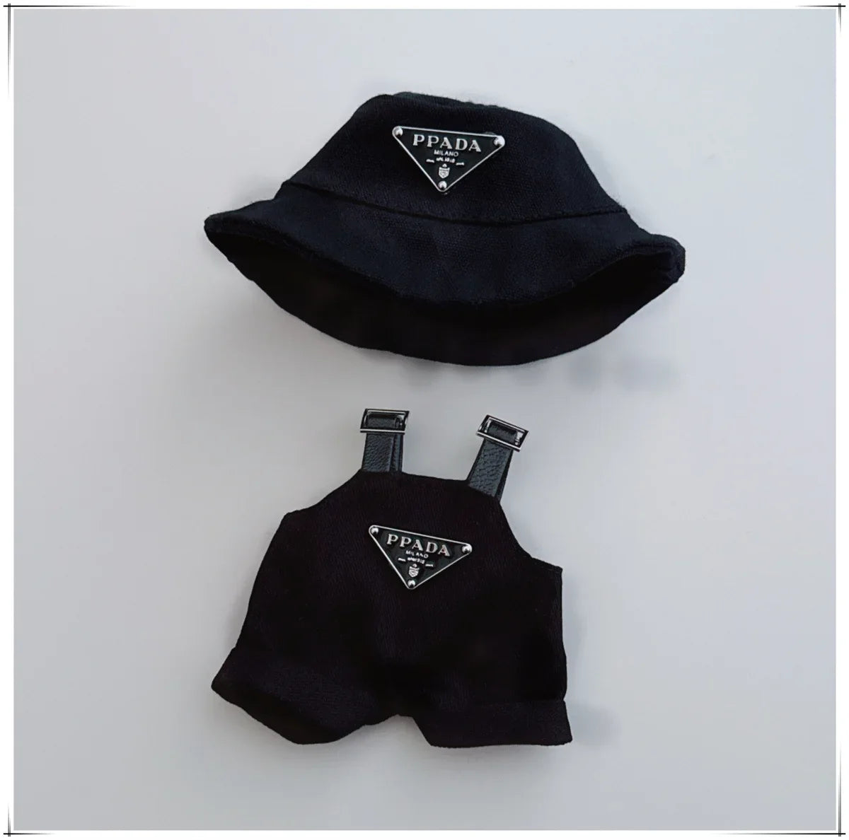 17 cm mini LABUBU Prada Clothes (Doll Not Included)