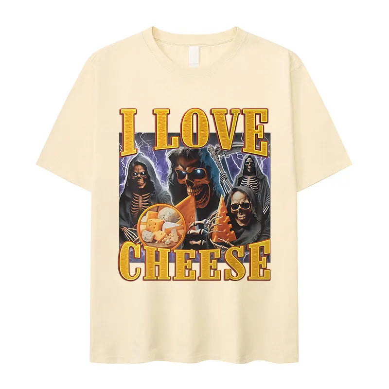 I Love Cheese Skeleton Tee