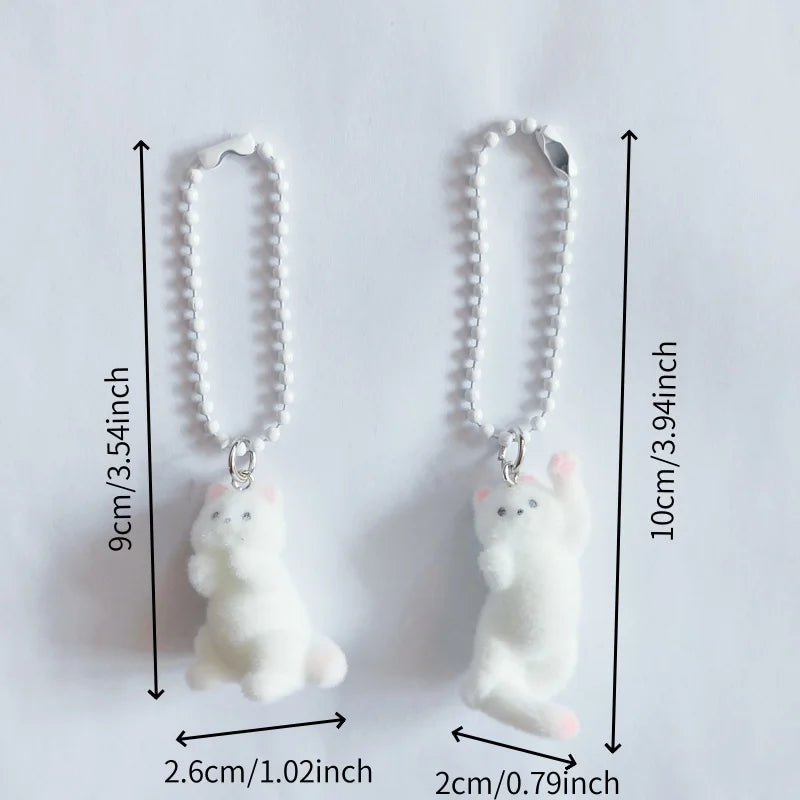Fluffy Pig Keychain