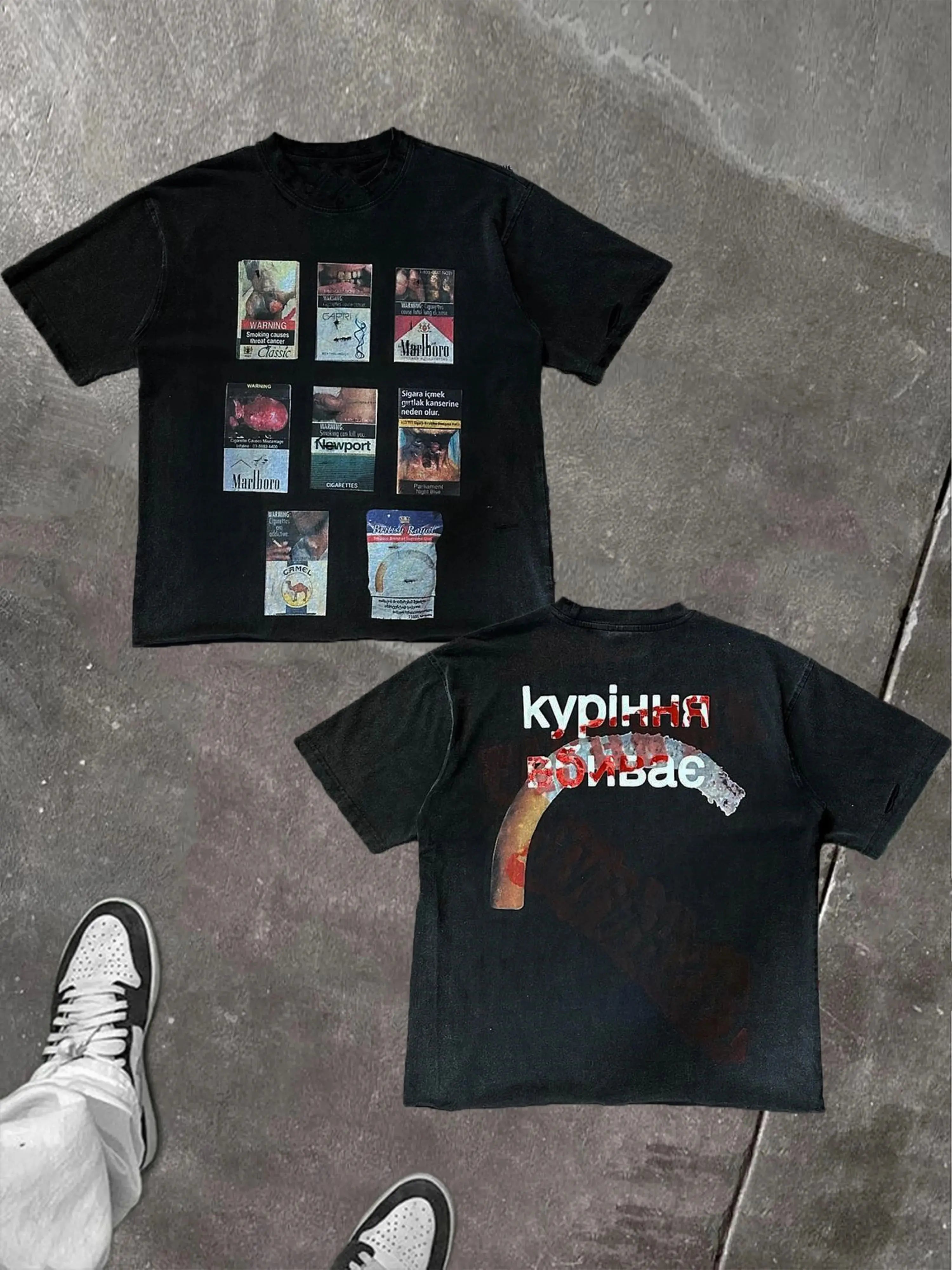 Smoking Kills Cig Tee