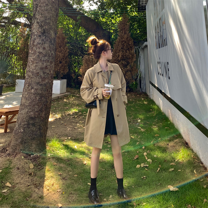 Safari Khaki Trench Coat