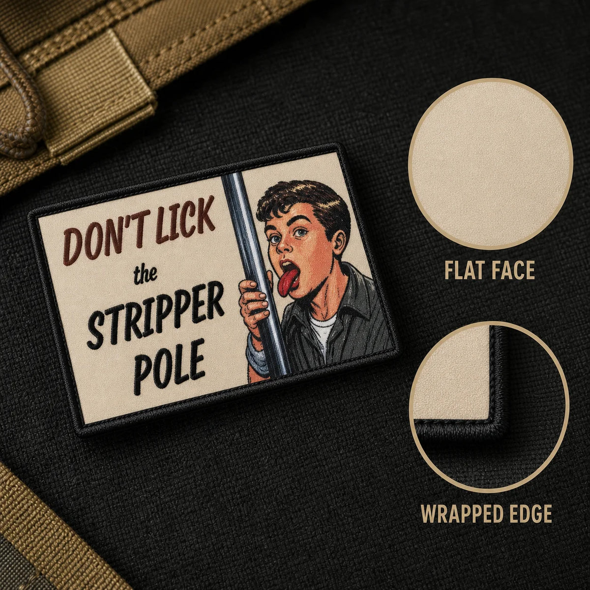 Don't Lick The Stripper Pole Patch