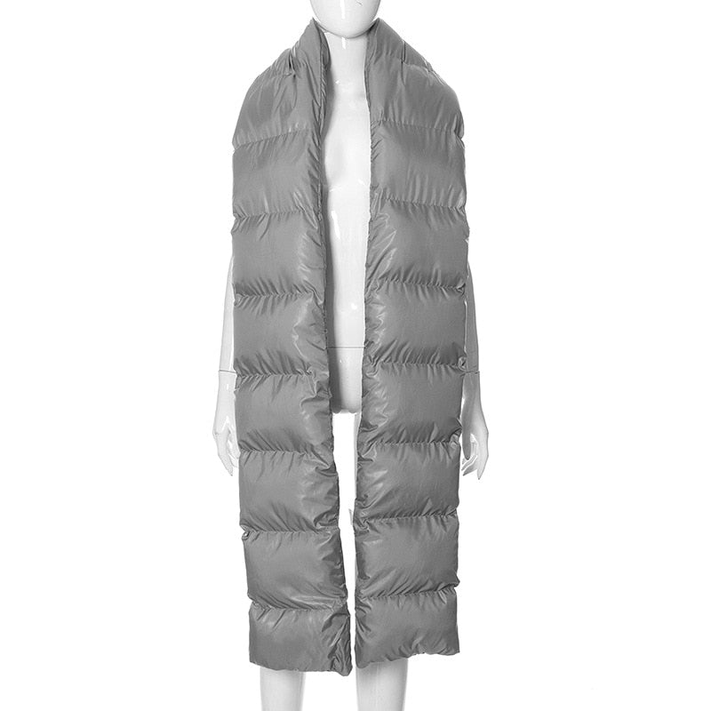 Turtleneck Down Jacket & Down Scarf