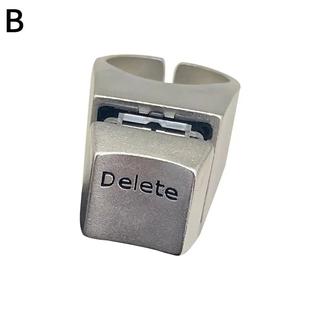 Clickable Delete Button Ring