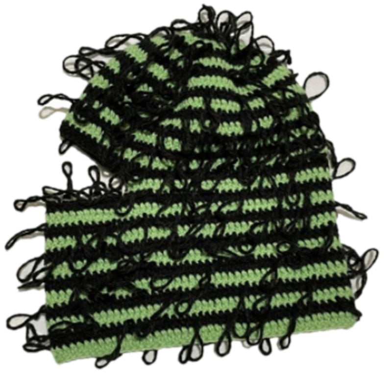 Messy Knitted Ski Mask
