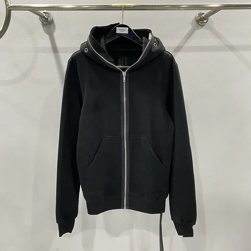 Full Zip Up 4 Hole Hoodie