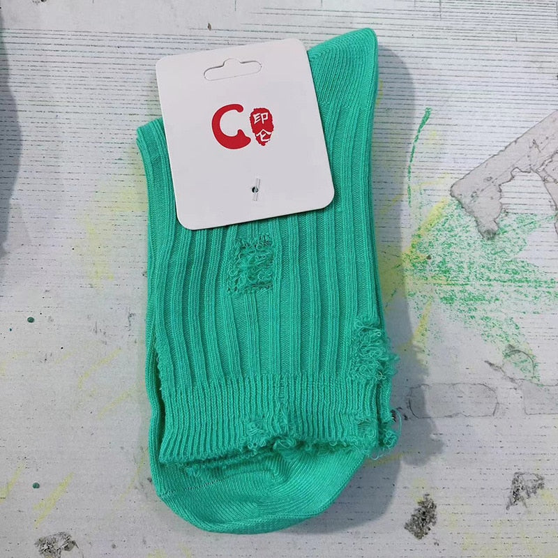 Distressed Hobo Socks