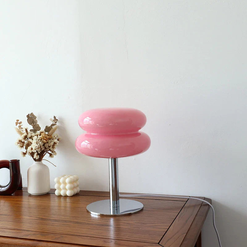 Trichromatic Dimming Glass Table Lamp