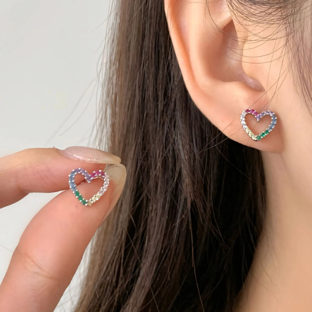 925 Sterling Silver Star Moon Earrings