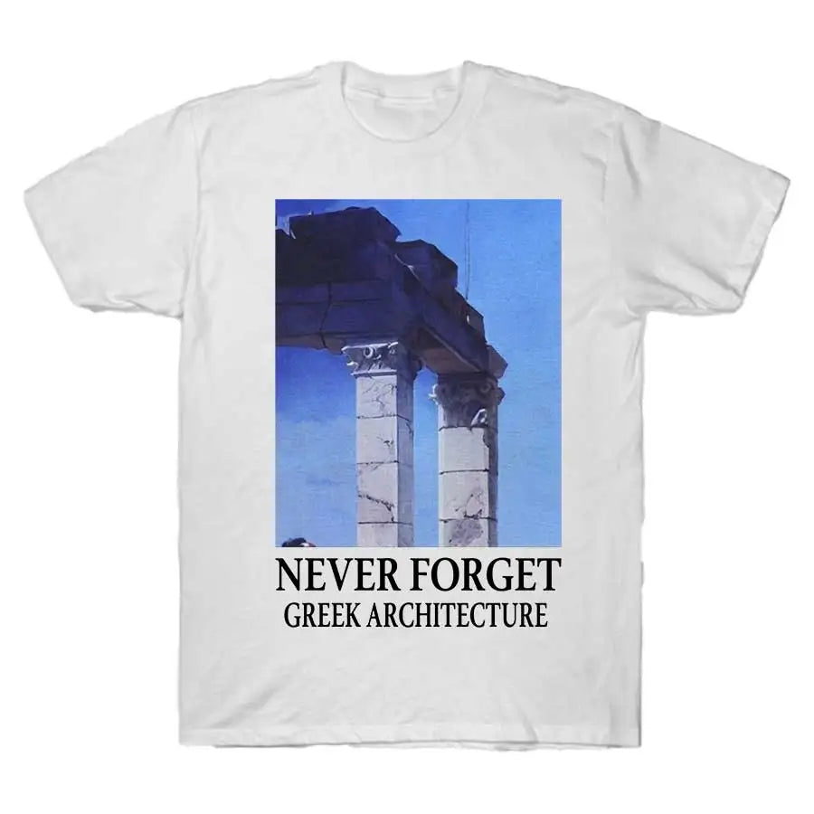NEVER FORGET GREEK ARCHITECTURE 911 Tee