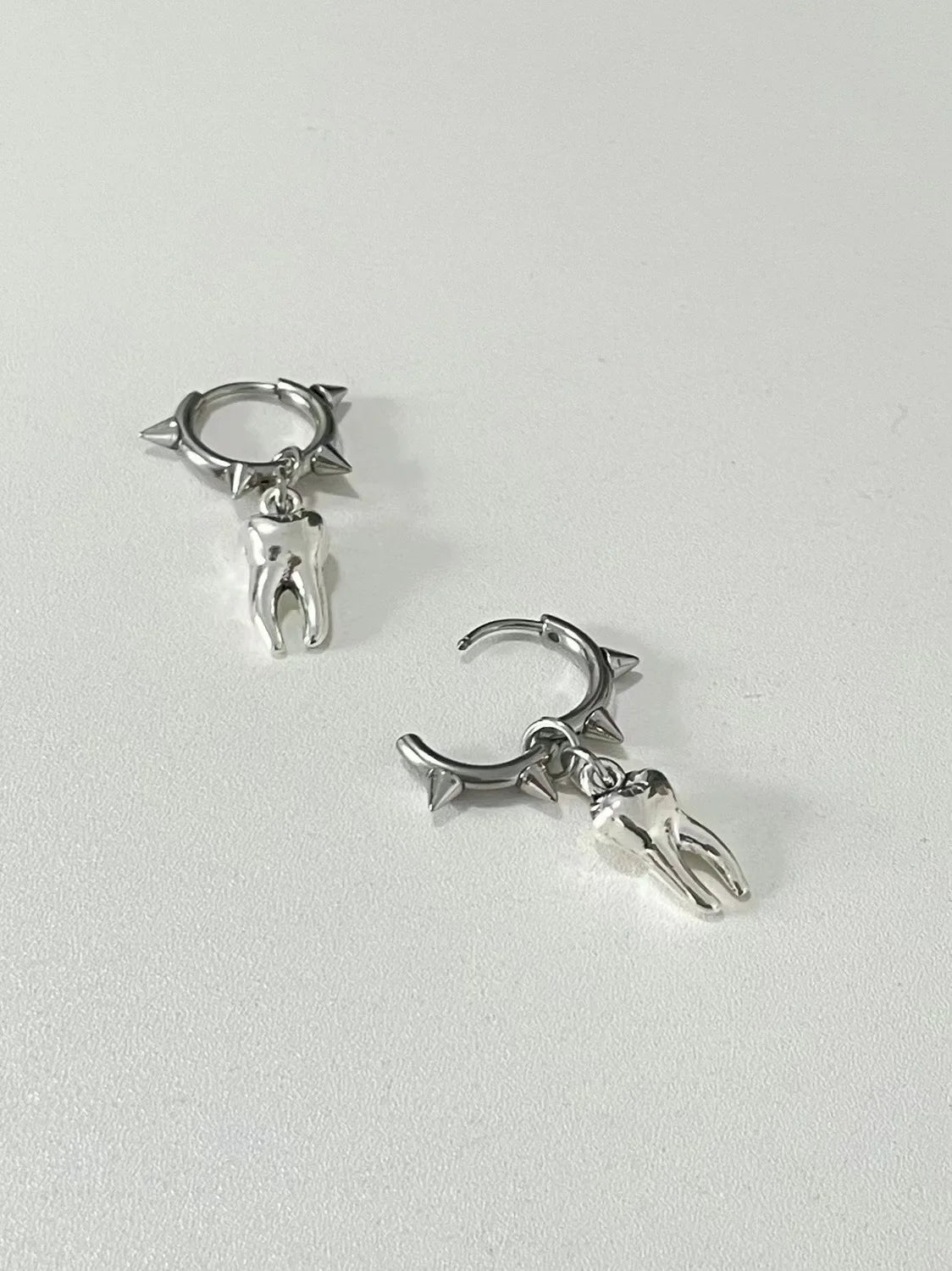 Tooth Spike Hoop Earrings