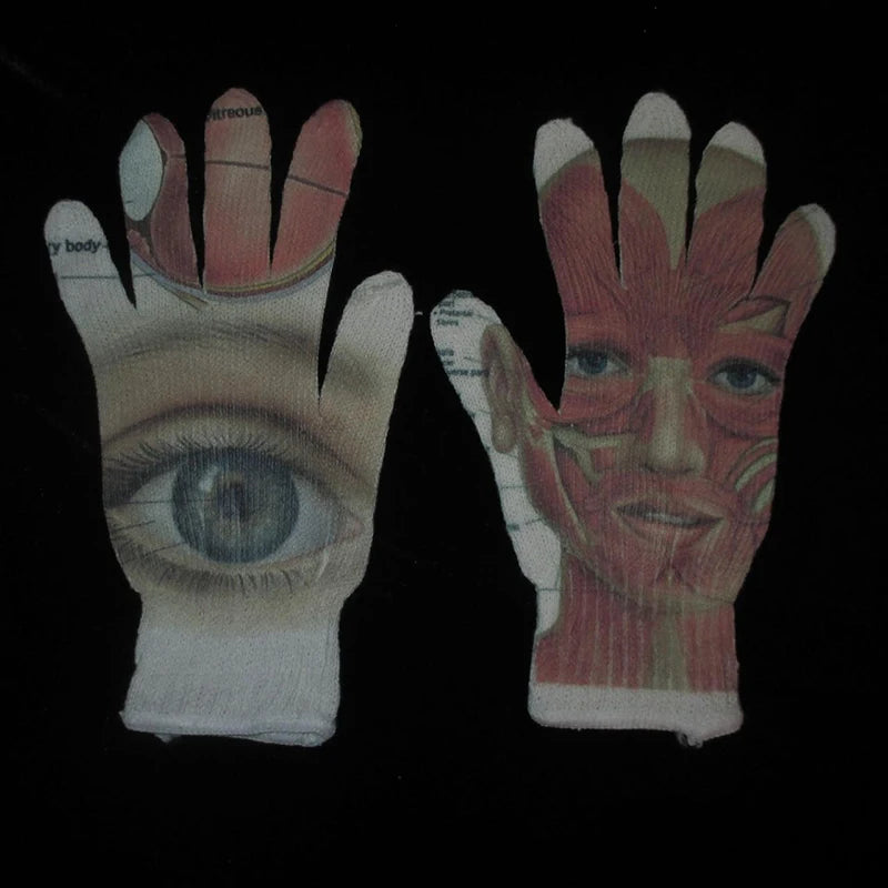 Virgin Mary Knitted Gloves