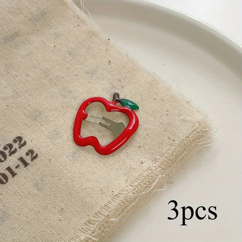 Hollow Apple Hair Clip