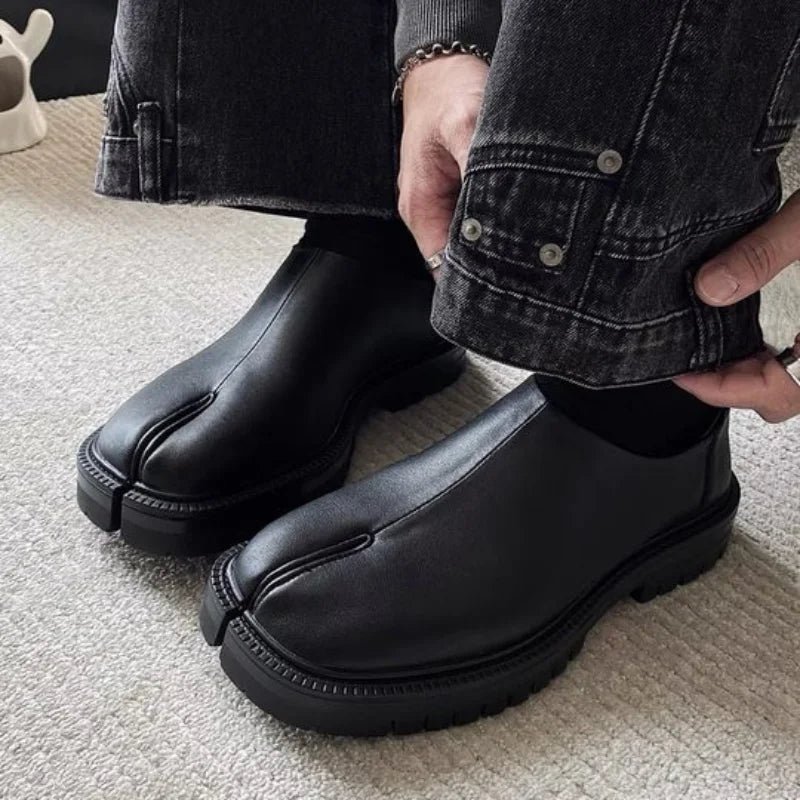 Chunky Platform Slip-on Tabi Loafers