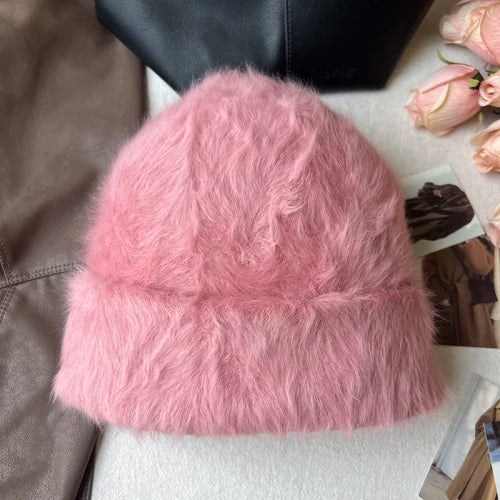 Rabbit Fur Beanies