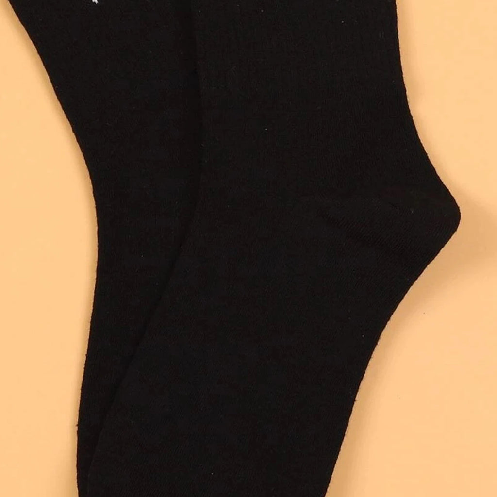 5/10/20 Pairs Men's Crew Socks, English Letter Design, Unique, Comfortable, Breathable, Moisture-Wicking