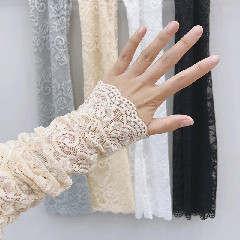 Ice Silk Lace Arm Sleeve