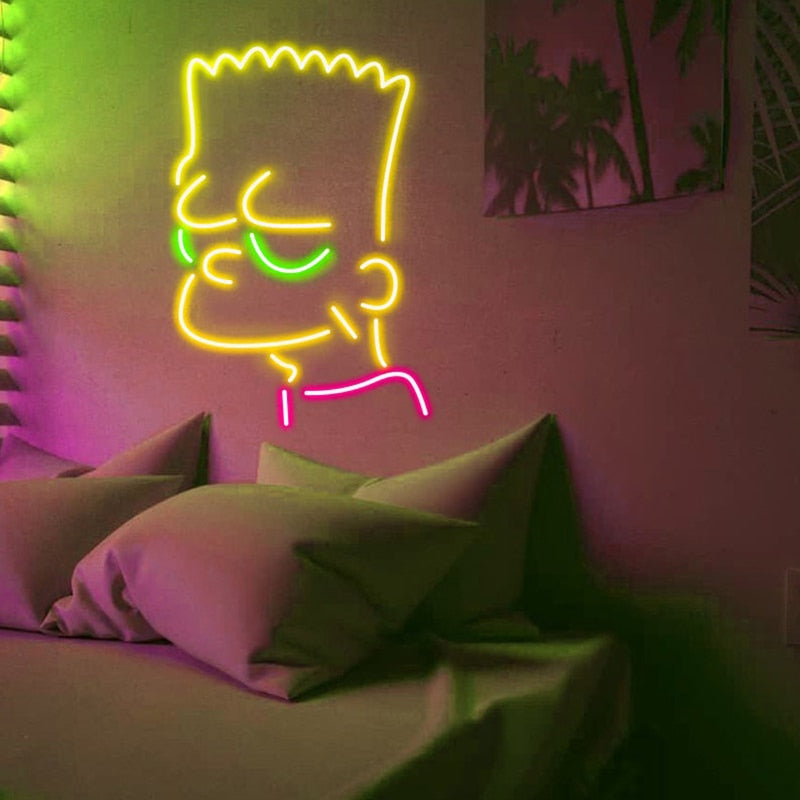 Bart Simpson Neon Light