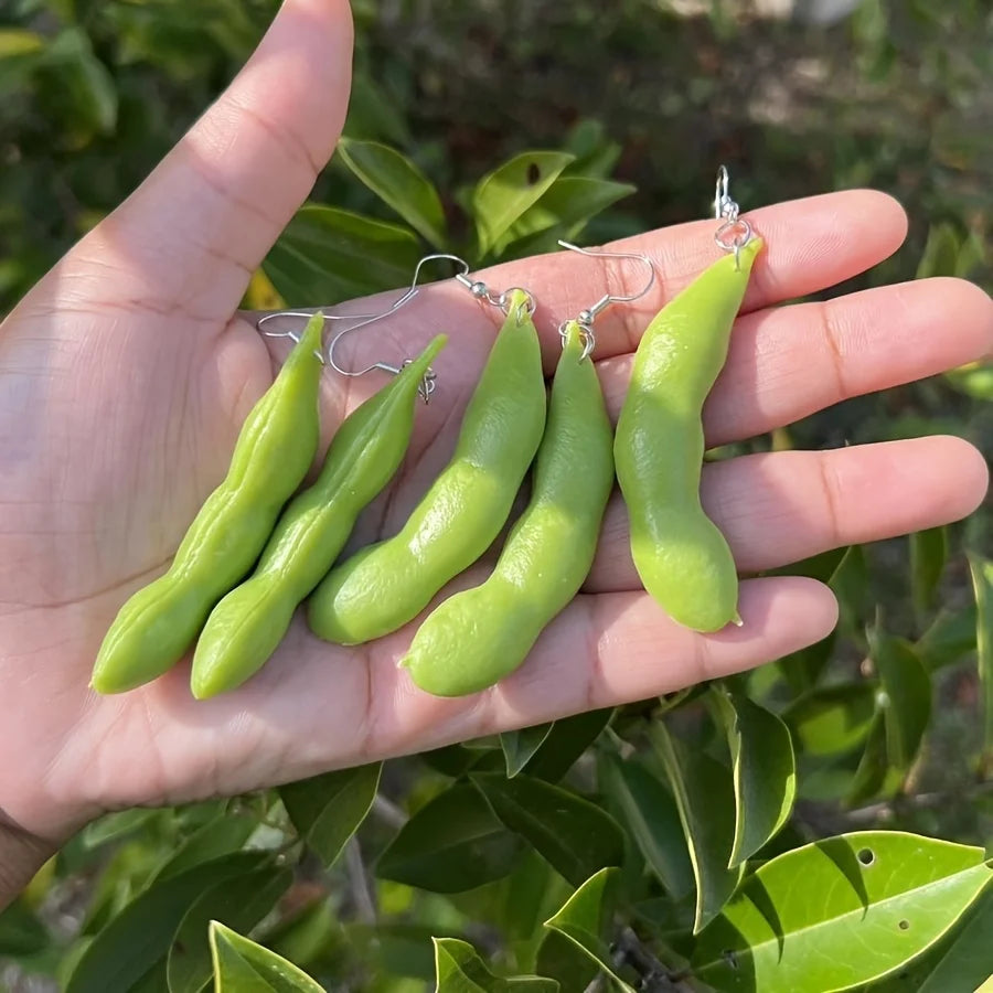 Green Bean Earrings