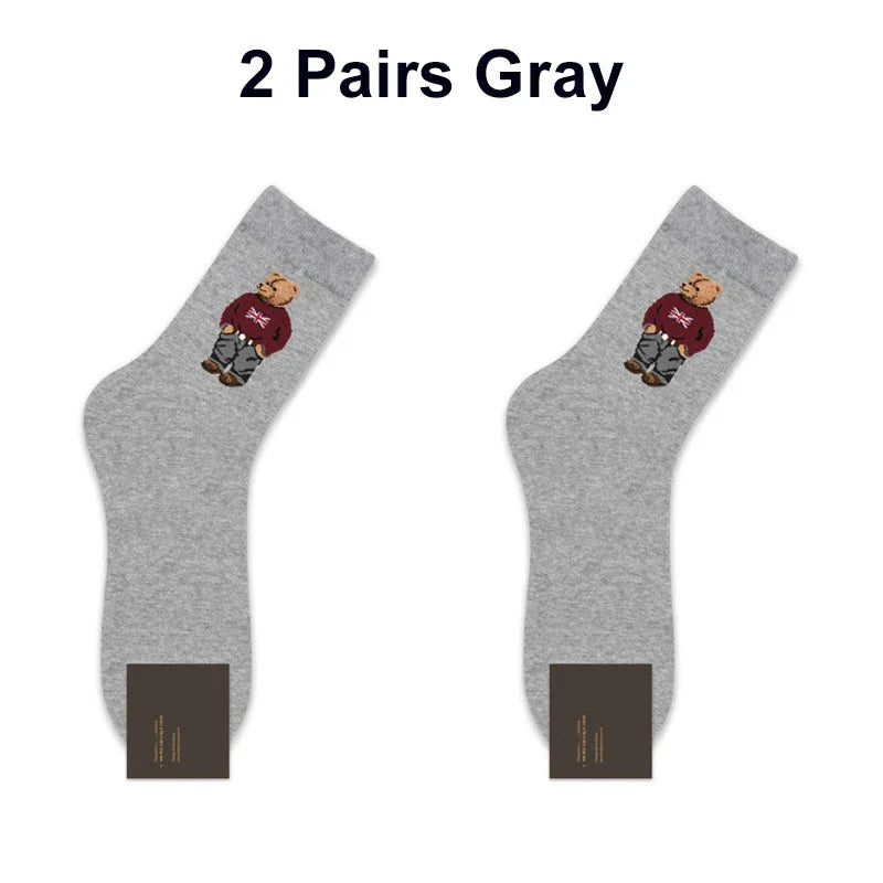 2 Pairs Polo Bear Socks