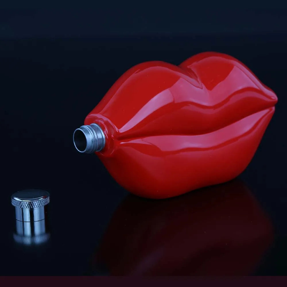 5oz Portable Lip-shaped Hip Flask