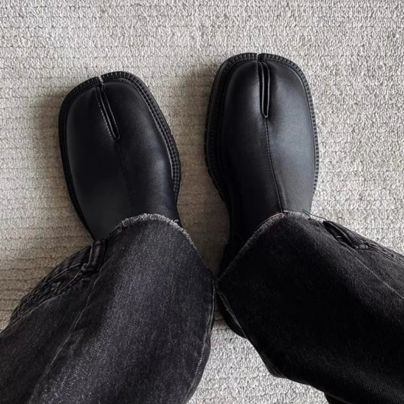 Chunky Platform Slip-on Tabi Loafers