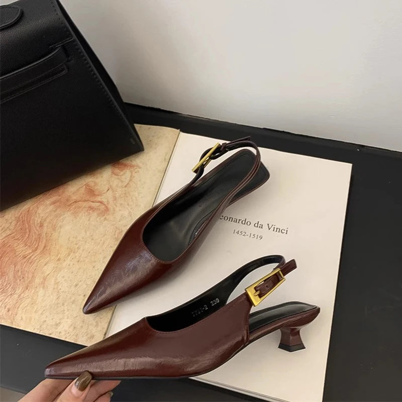 Pointed Toe Low Heels