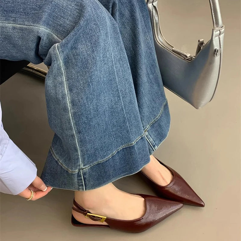 Pointed Toe Low Heels