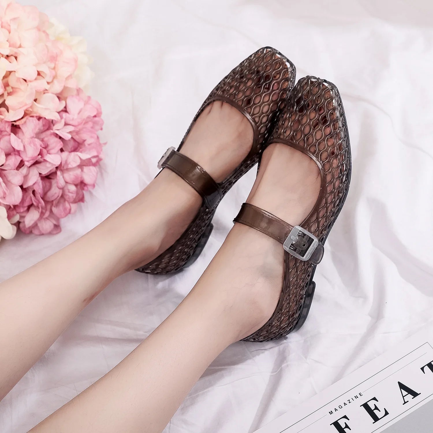Buckled Jelly Shoes