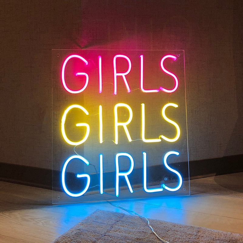 Girls Girls Girls Neon Light