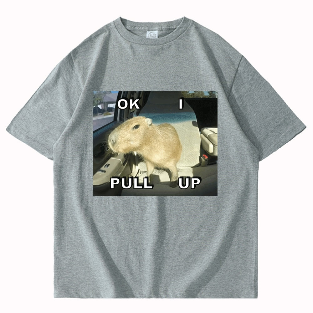 OK I Pull Up Capybara Tee