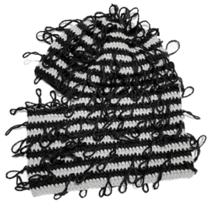 Messy Knitted Ski Mask