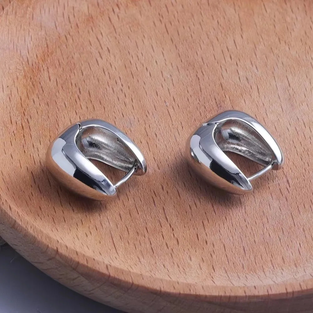 925 Sterling Silver Star Moon Earrings