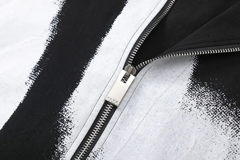 Oversized Zip Up Bowling Shirt