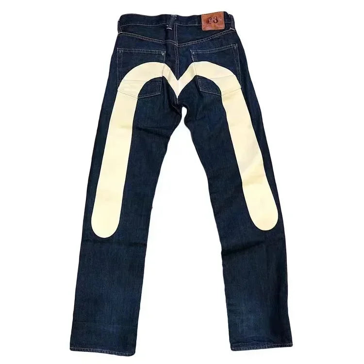 Dice Embroidered Evisu Jeans