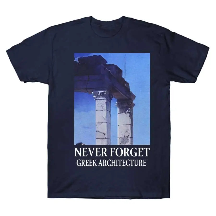 NEVER FORGET GREEK ARCHITECTURE 911 Tee
