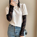 Ice Silk Lace Arm Sleeve