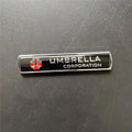 3D Aluminum alloy Umbrella corporation car sticker