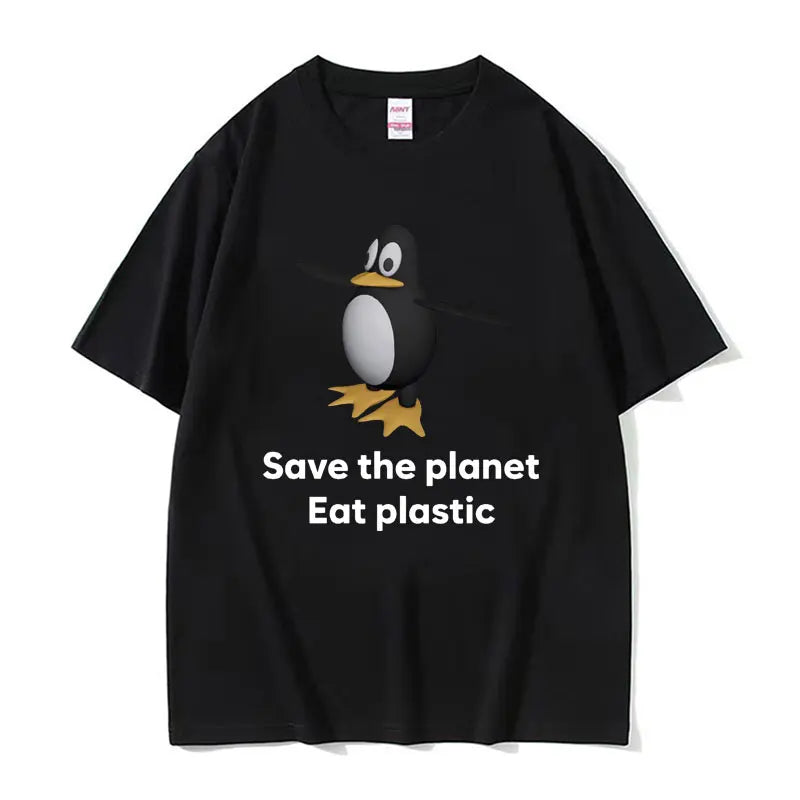 Save The Earth Eat Plastic Tee