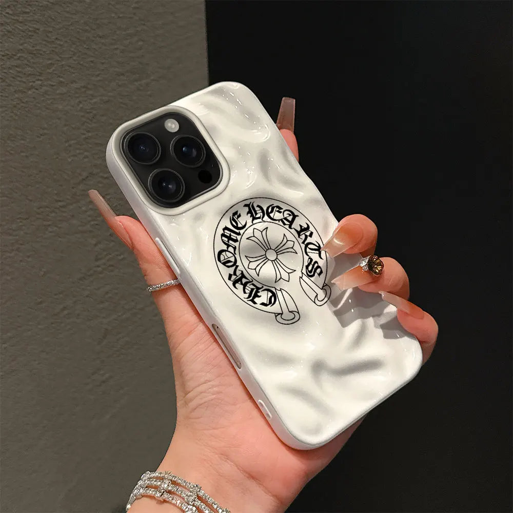 Chrome Cross Emblem iPhone Case