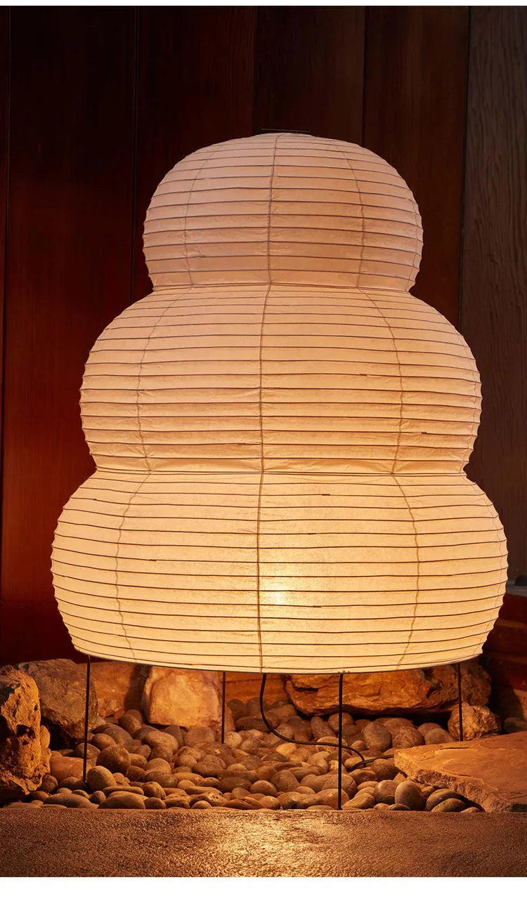 Japanese Akari Wabi-sabi Rice Paper Table Lamp