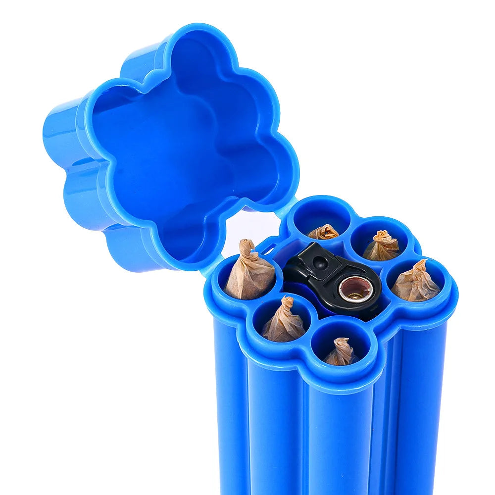 Six-Hole Lighter and Cigarette Waterproof Storage Tube