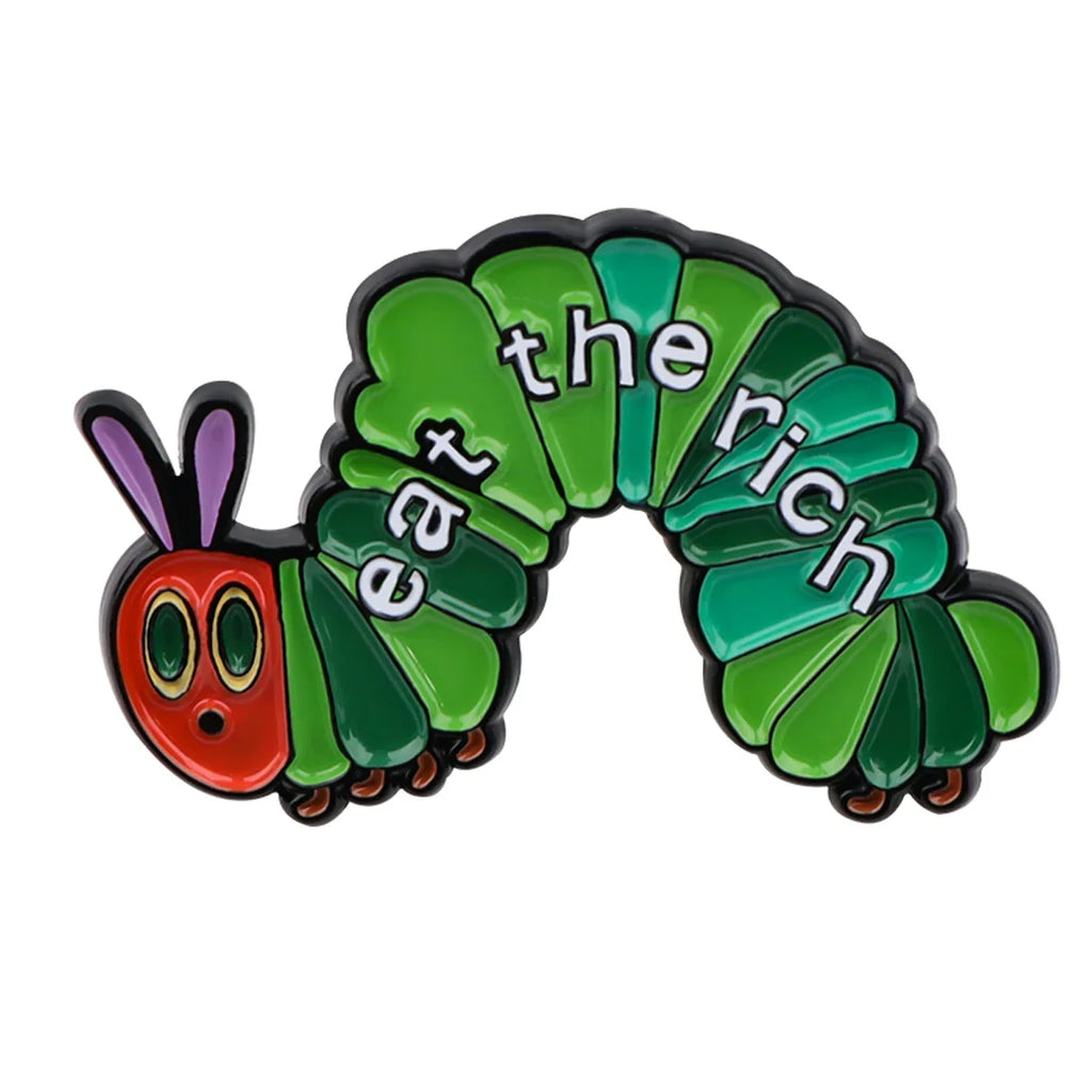 Eat The Rich Enamel Pin
