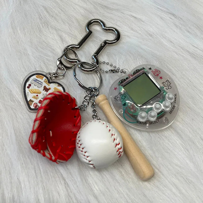 Tamagachi Charm Keychain