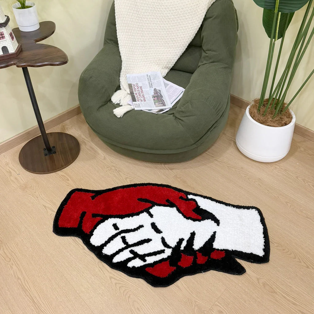 Devil Handshake Tufted Rug