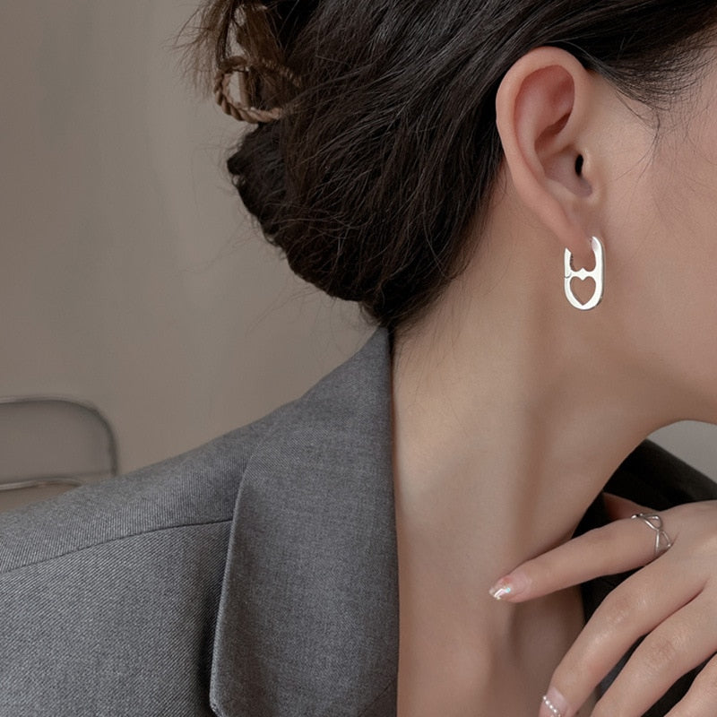 Double Heart Bottle Cap Earrings