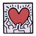 Keith Haring Heart Pop Pin